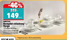 Biedronka Ambition Komplet obiadowy Verge oferta