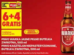 Biedronka Piwo Warka Jasne Pełne butelka zwrotna oferta