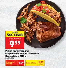 Biedronka Pulled pork szarpana wieprzowina Wolno Gotowane Kraina Mięs oferta
