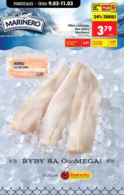 Biedronka Filet z mintaja bez skóry Marinero oferta