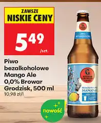 Biedronka Piwo bezalkoholowe Mango Ale 0,0% Browar Grodzisk oferta
