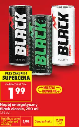 Biedronka Napój energetyczny Black classic oferta