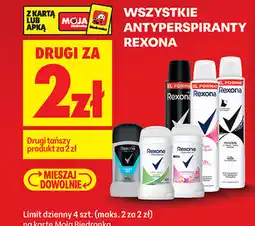 Biedronka Wszystkie antyperspiranty Rexona oferta