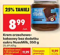 Biedronka Krem orzechowo-kakaowy bez dodatku cukru NussMilk oferta
