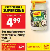 Biedronka Sos majonezowy tatarski Winiary oferta