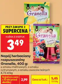 Biedronka Napój herbaciany rozpuszczalny Granella oferta