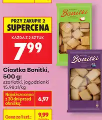 Biedronka Ciastka Bonitki, 500 g: szarlotki, jagodzianki oferta