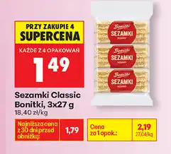 Biedronka Sezamki Classic Bonitki oferta