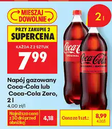 Biedronka Napój gazowany Coca-Cola lub Coca-Cola Zero oferta