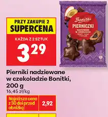 Biedronka Pierniki nadziewane w czekoladzie Bonitki oferta