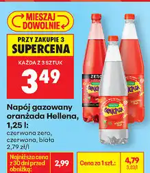 Biedronka Napój gazowany oranżada Hellena oferta