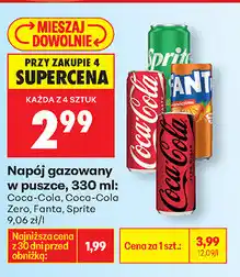Biedronka Napój gazowany w puszce Coca-Cola, Fanta, Sprite oferta