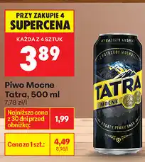Biedronka Piwo Mocne Tatra oferta