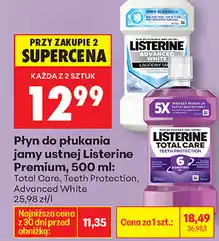Biedronka Płyn do płukania jamy ustnej Listerine Premium oferta