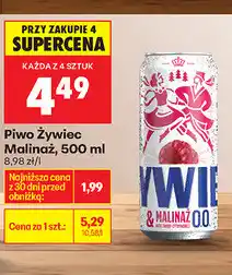 Biedronka Piwo Żywiec Malinaż 0,0% oferta