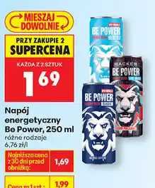 Biedronka Napój energetyczny Be Power oferta