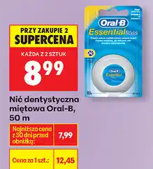 Biedronka Nić dentystyczna miętowa Oral-B oferta