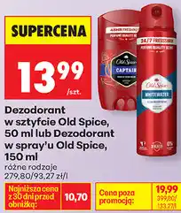 Biedronka Dezodorant w sztyfcie Old Spice, 50 ml lub Dezodorant w spray'u Old Spice, 150 ml oferta