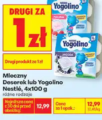 Biedronka Mleczny Deserek lub Yogolino Nestlé oferta