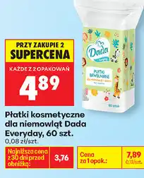 Biedronka Płatki kosmetyczne dla niemowląt Dada Everyday, 60 szt oferta