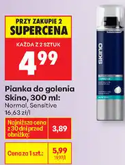 Biedronka Pianka do golenia Skino, 300 ml (Normal, Sensitive) oferta