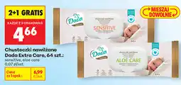Biedronka Chusteczki nawilżane Dada Extra Care, 64 szt oferta