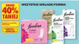 Biedronka Wszystkie wkładki Femina oferta