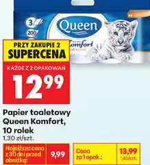 Biedronka Papier toaletowy Queen Komfort, 10 rolek oferta