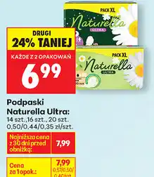 Biedronka Podpaski Naturella Ultra: 14 szt., 16 szt., 20 szt oferta