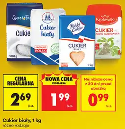 Biedronka Cukier biały, 1 kg różne rodzaje oferta
