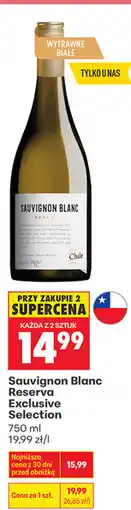 Biedronka Wino Sauvignon Blanc Reserva Exclusive Selection oferta