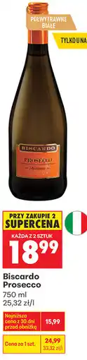 Biedronka Biscardo Prosecco oferta