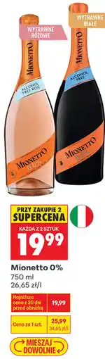 Biedronka Mionetto 0% oferta