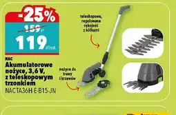 Biedronka NAC Akumulatorowe nożyce z trzonkiem oferta