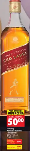 Biedronka Whisky Johnnie Walker Red Label oferta
