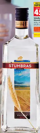 Biedronka Wódka Stumbras 40% oferta