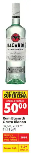 Biedronka Rum Bacardí Carta Blanca oferta