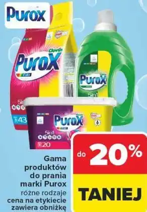 Gama produktów do prania marki Purox