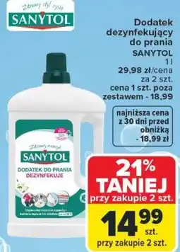 Carrefour Market Dodatek dezynfekujący do prania Sanytol oferta