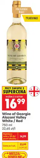 Biedronka Wino Wine of Georgia Alazani Valley White / Red oferta