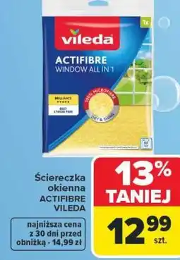 Carrefour Market Ściereczka okienna Actifibre Vileda oferta