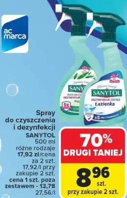 Carrefour Market Spray do czyszczenia i dezynfekcji Sanytol oferta