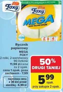 Carrefour Market Ręcznik papierowy MEGA FOXY oferta
