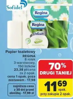 Carrefour Market Papier toaletowy REGINA Delicate oferta