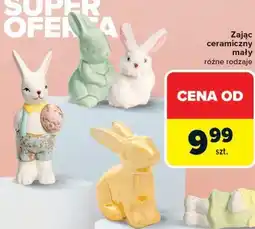 Carrefour Market Zając ceramiczny mały różne rodzaje oferta