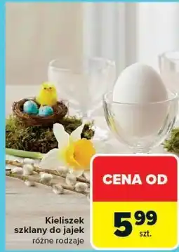 Carrefour Market Kieliszek szklany do jajek różne rodzaje oferta