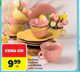 Carrefour Market Zastawa stołowa linia PEONA (różne rodzaje) oferta
