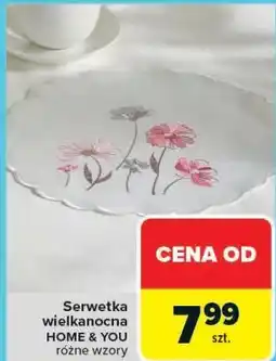 Carrefour Market Serwetka wielkanocna HOME & YOU różne wzory oferta