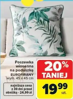 Carrefour Market Poszewka wiosenna na poduszkę EUROFIRANY oferta