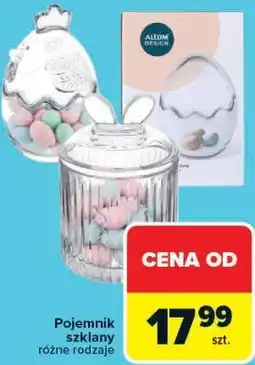Carrefour Market Pojemnik szklany różne rodzaje oferta